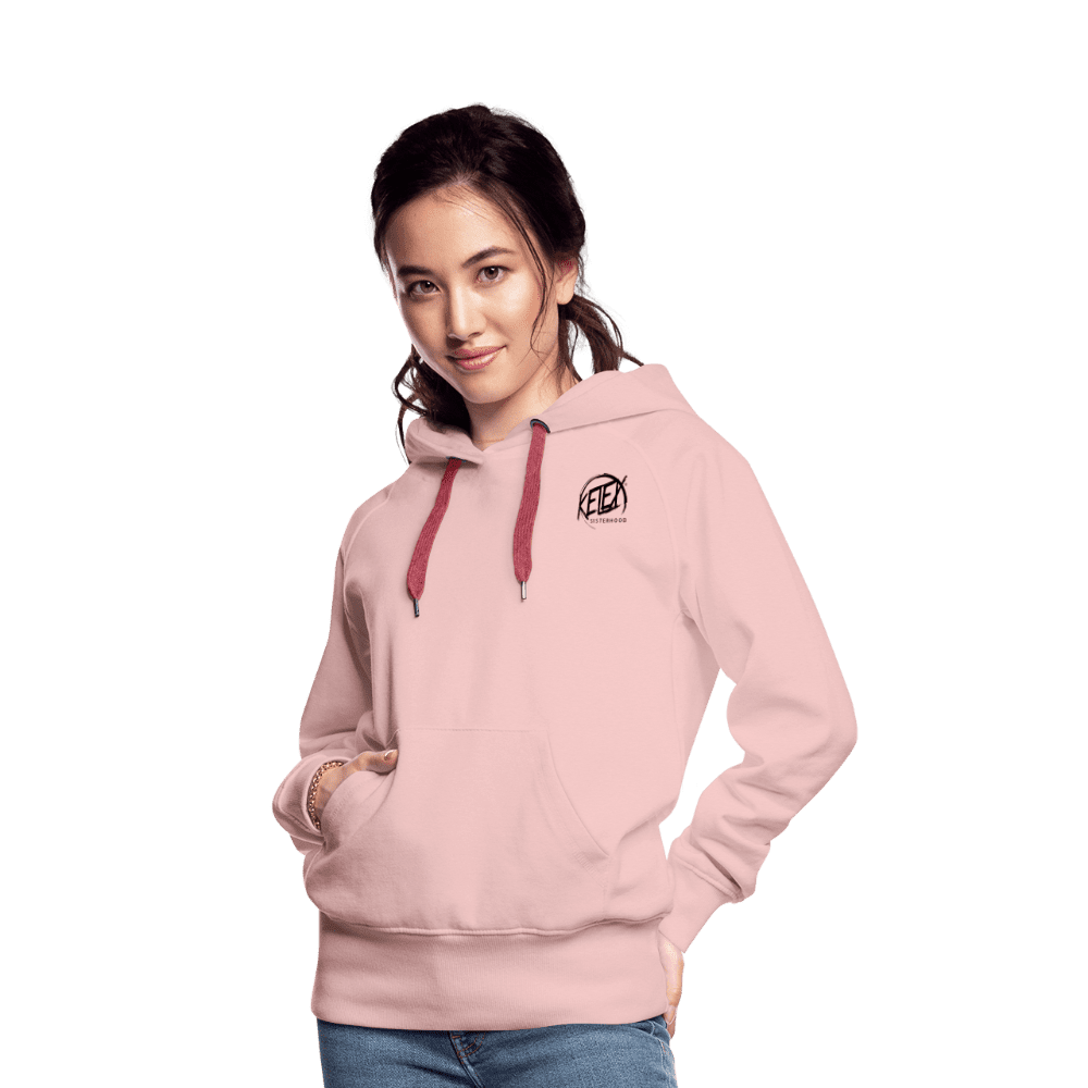 Frauen Premium Hoodie - Kristallrosa