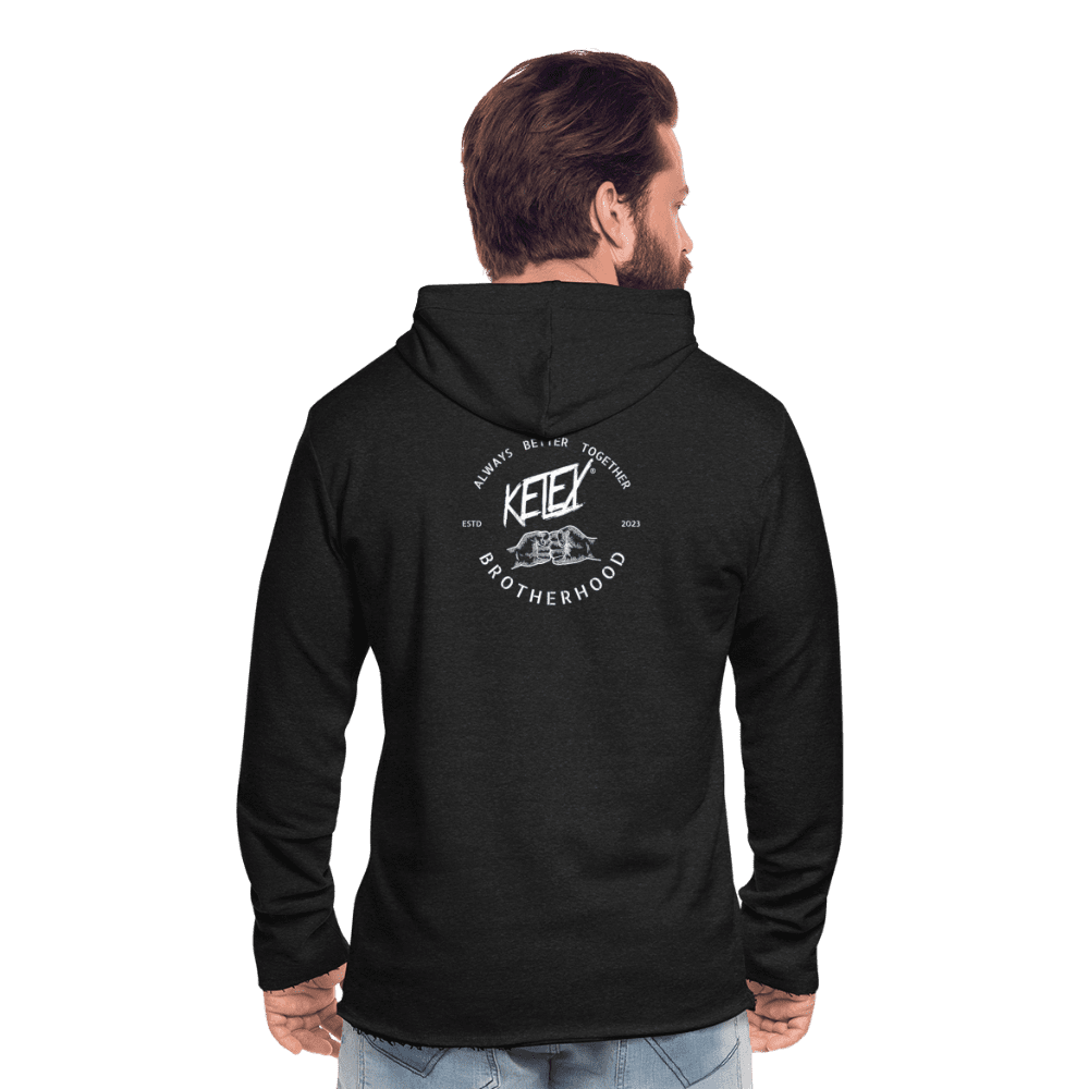 Brotherhood - Leichtes Kapuzensweatshirt - Weißes Logo - Anthrazit